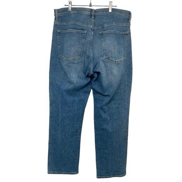 Banana Republic Mid Rise Straight Relaxed Fit Denim Jeans Women’s 31 Long - Picture 5 of 12